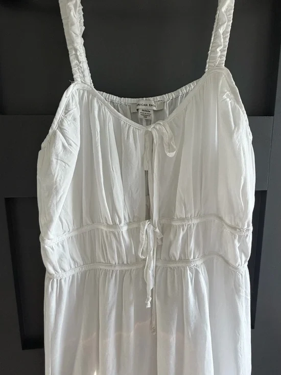 American Eagle white Lightweight Summer Sundress NWOT size M - Picture 3 of 4